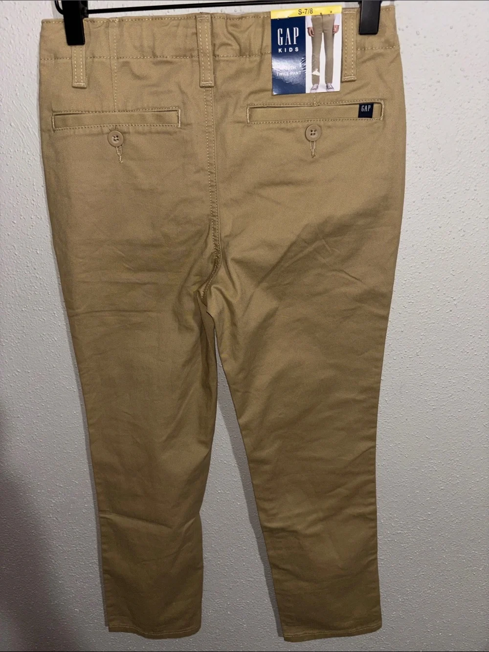 GAP Kids- Twill flat front pants (Size Small 7/8)